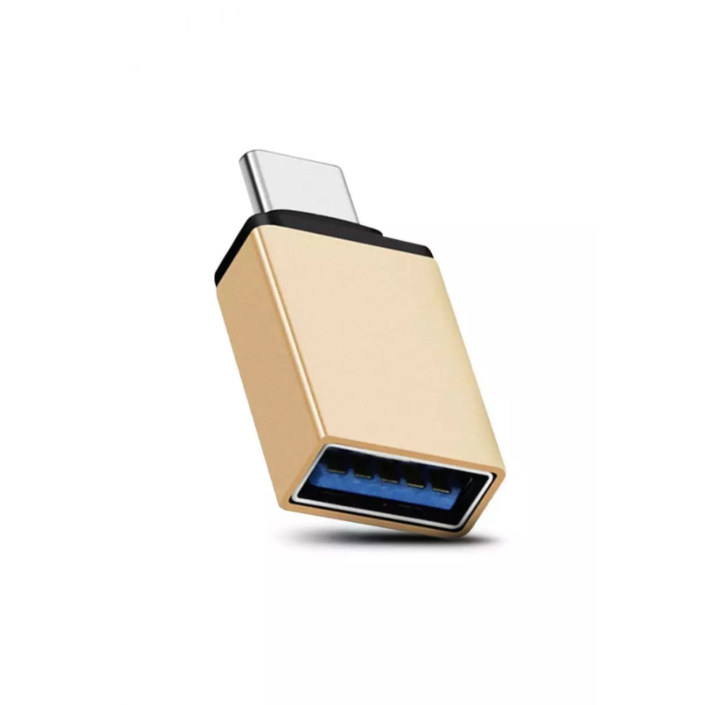 Rock Micro To Type C Adapter Gold. Rock Micro To Type C Adapter Gold.